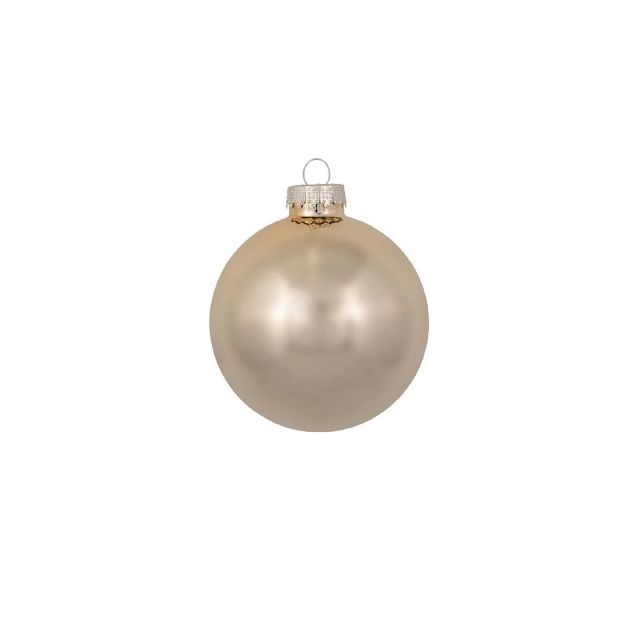 40ct Pearl Champagne Gold Glass Ball Christmas Ornaments 1.25" (30mm) 3 40ct Pearl Champagne Gold Glass Ball Christmas Ornaments 1.25" (30mm)