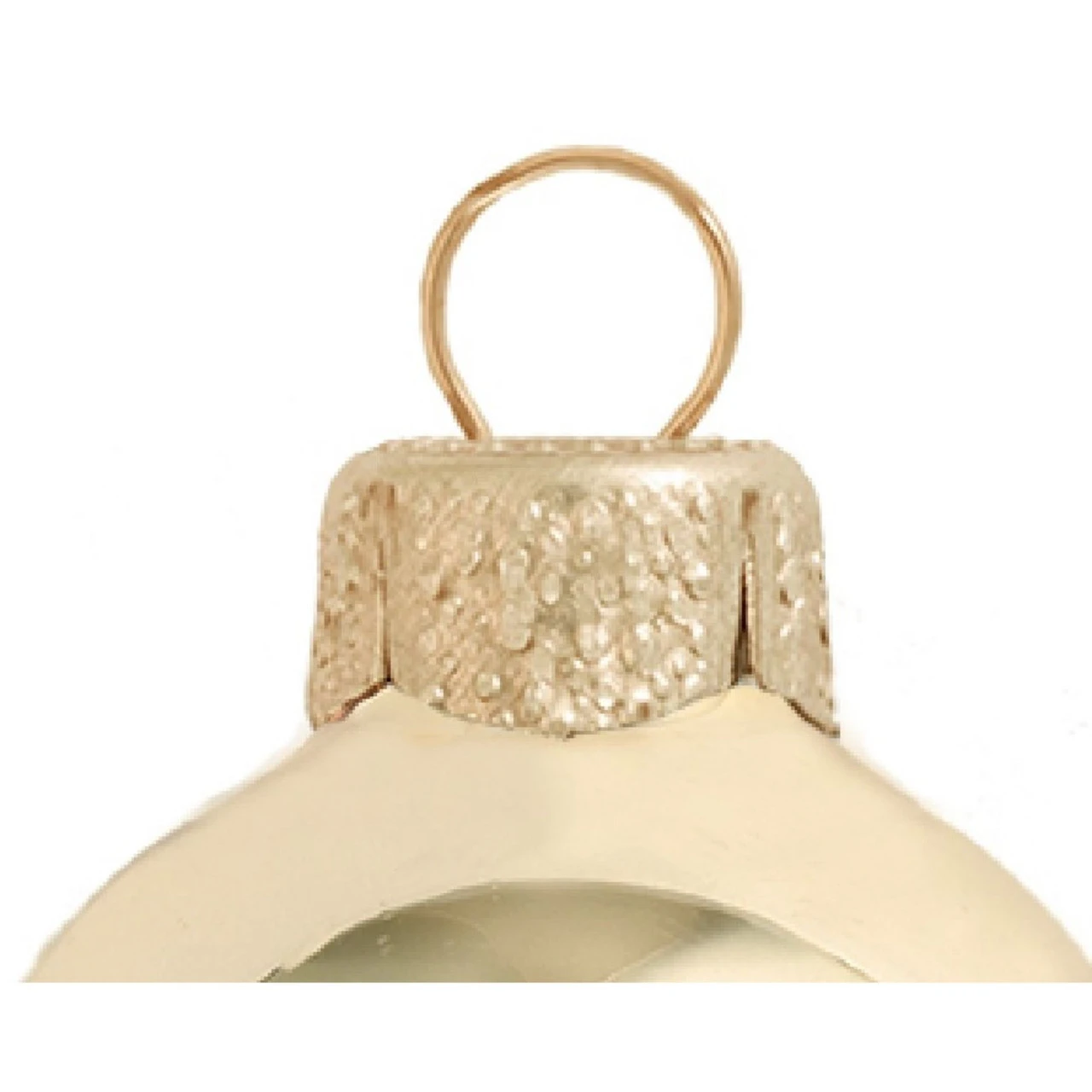 40ct Champagne Gold Shiny Glass Christmas Ball Ornaments 1.5" (40mm) 5 40ct Champagne Gold Shiny Glass Christmas Ball Ornaments 1.5" (40mm) - Image 3