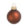 2ct Chocolate Brown Matte Glass Christmas Ball Ornaments 6" (150mm) -Optimal Christmas Shop dwhi 27787 31637.1667684554