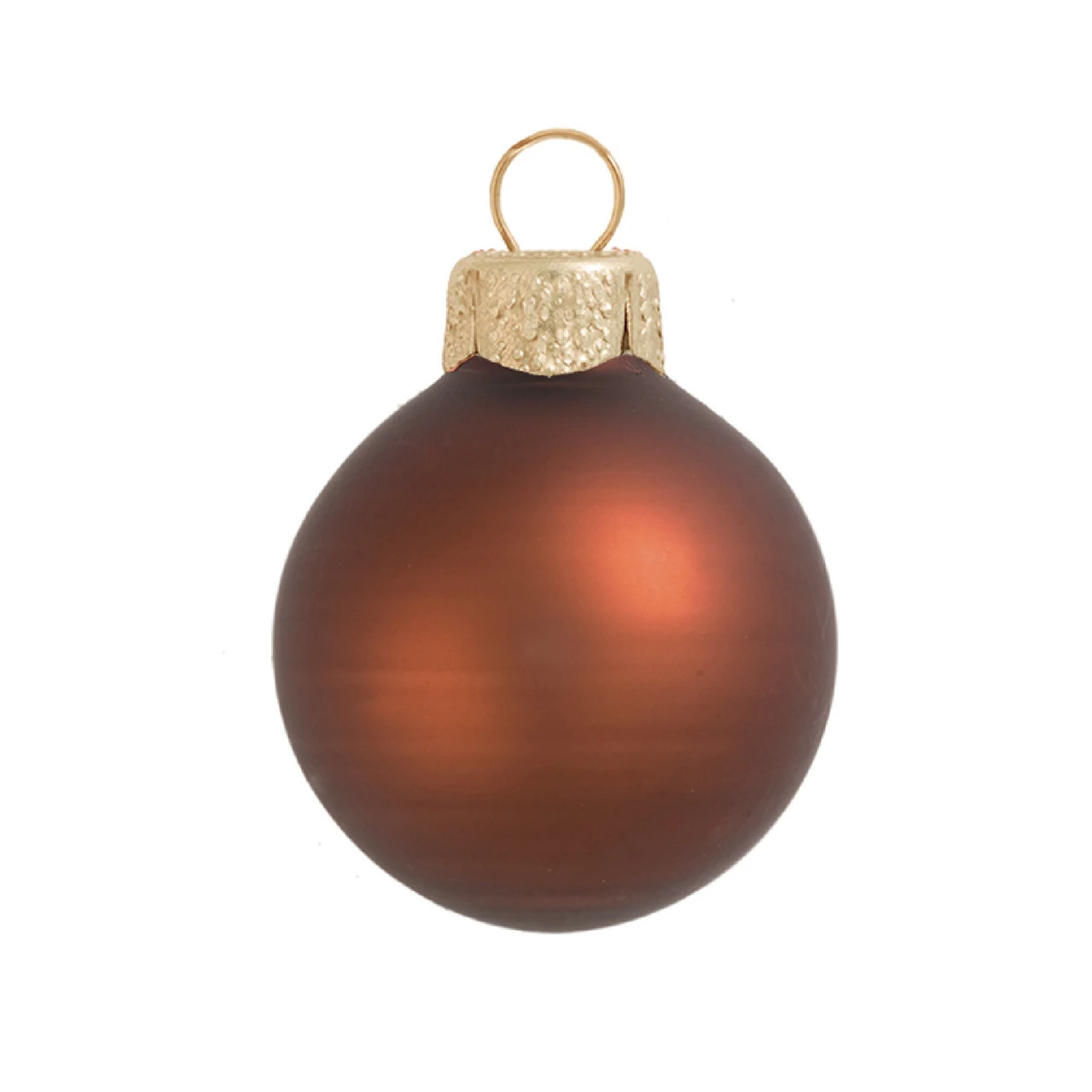 Matte Chocolate Brown Glass Ball Christmas Ornament 7" (180mm) 3 Matte Chocolate Brown Glass Ball Christmas Ornament 7" (180mm)