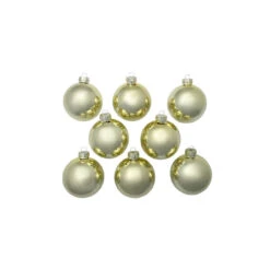 8ct Gold Shiny Glass Christmas Ball Ornaments 3.25" (80mm) 7 8ct Gold Shiny Glass Christmas Ball Ornaments 3.25" (80mm) -Optimal Christmas Shop dwhi 27924 3 69220.1667488480