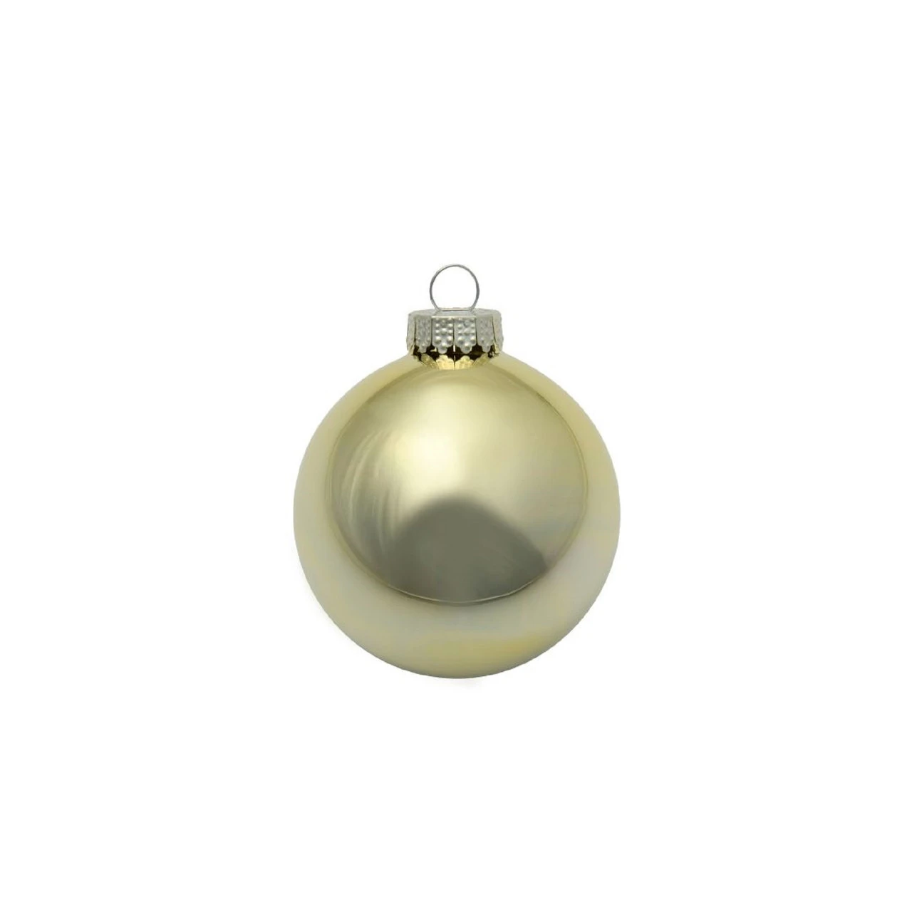 8ct Gold Shiny Glass Christmas Ball Ornaments 3.25" (80mm) 3 8ct Gold Shiny Glass Christmas Ball Ornaments 3.25" (80mm)