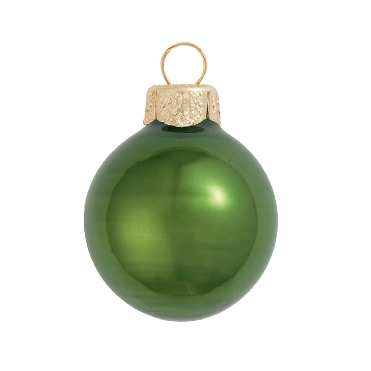 8ct Pearl Green Glass Ball Christmas Ornaments 3.25" (80mm) 3 8ct Pearl Green Glass Ball Christmas Ornaments 3.25" (80mm)