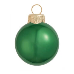 4ct Shiny Green Xmas Glass Ball Christmas Ornaments 4.75" (120mm)