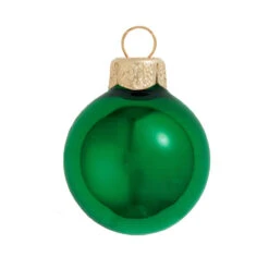 Shiny Green Xmas Glass Ball Christmas Ornament 7" (180mm)