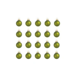 40ct Kiwi Green Glass Matte Christmas Ball Ornaments 1.25" (30mm) 5 40ct Kiwi Green Glass Matte Christmas Ball Ornaments 1.25" (30mm) -Optimal Christmas Shop dwhi 28030 2 62366.1667684755