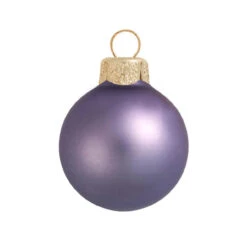 2ct Lilac Purple Matte Glass Christmas Ball Ornaments 6" (150mm)