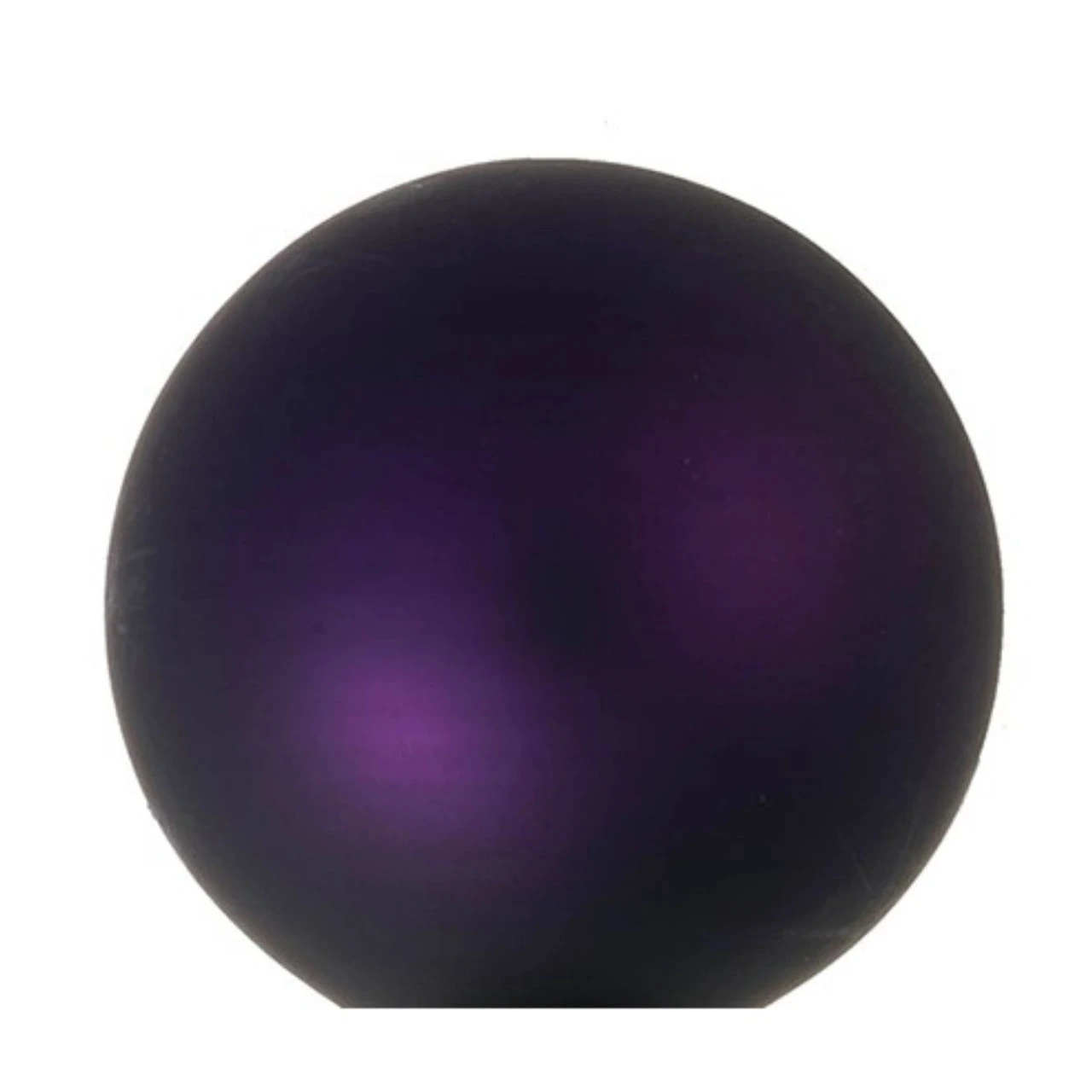 6ct Purple Matte Glass Christmas Ball Ornaments 4" (100mm) 4 6ct Purple Matte Glass Christmas Ball Ornaments 4" (100mm) - Image 2