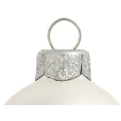 40ct Silver Matte Glass Ball Christmas Ornaments 1.5" (40mm) -Optimal Christmas Shop dwhi 28431 03 03009.1667661062