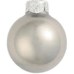 6ct Silver Metallic Glass Christmas Ball Ornaments 4" (100mm) -Optimal Christmas Shop dwhi 28445 02 14685.1667684607