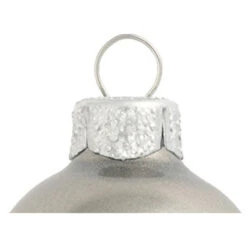 6ct Silver Metallic Glass Christmas Ball Ornaments 4" (100mm) -Optimal Christmas Shop dwhi 28445 03 98344.1667684607