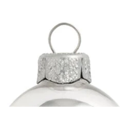 40ct Silver Shiny Finish Glass Christmas Ball Ornaments 1.5" (40mm) -Optimal Christmas Shop dwhi 28451 03 78402.1667684745