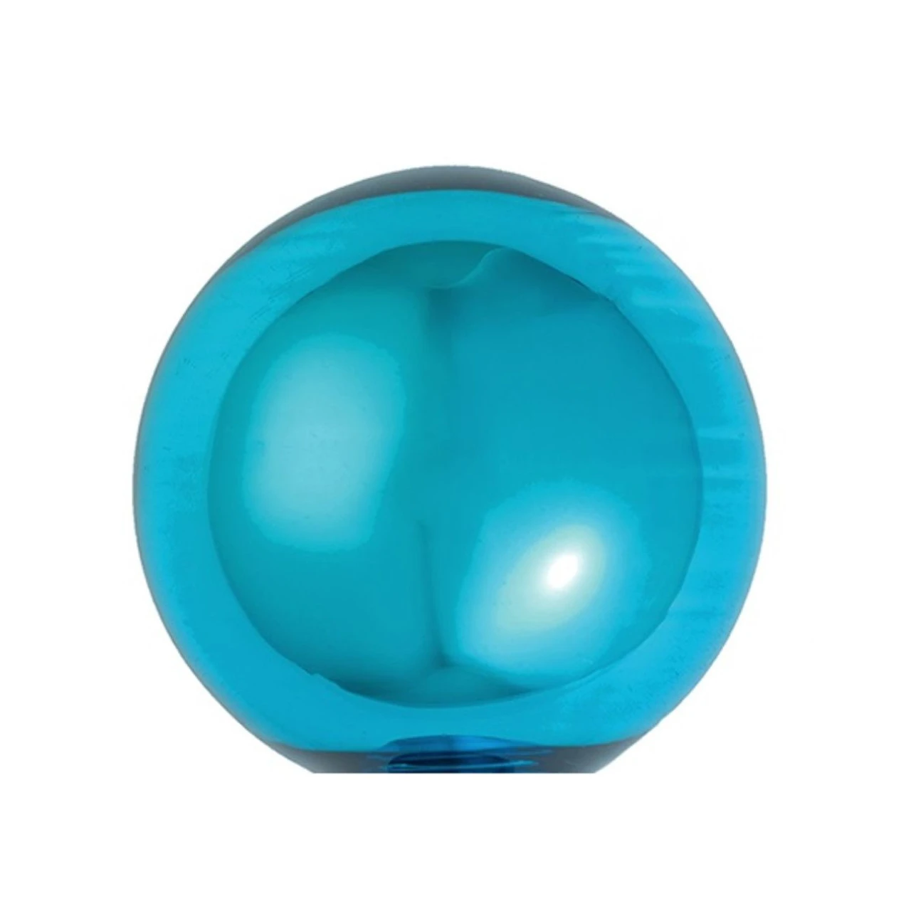 12ct Turquoise Blue And Gold Shiny Glass Christmas Ball Ornaments 2.75" (70mm) 4 12ct Turquoise Blue And Gold Shiny Glass Christmas Ball Ornaments 2.75" (70mm) - Image 2