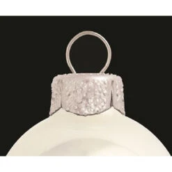 6ct Pearl White Polar Glass Ball Chistmas Ornaments 4" (100mm) 7 6ct Pearl White Polar Glass Ball Chistmas Ornaments 4" (100mm) -Optimal Christmas Shop dwhi 28545 03 42570.1667691598