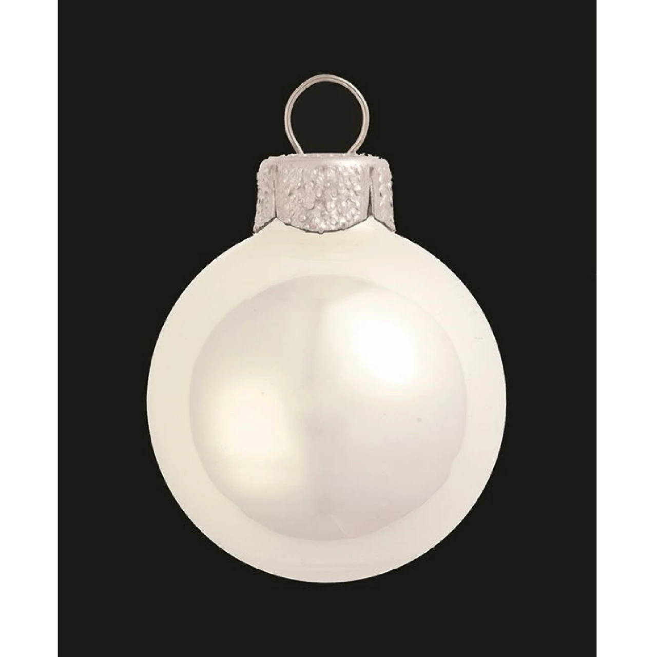 6ct Pearl White Polar Glass Ball Chistmas Ornaments 4" (100mm) 3 6ct Pearl White Polar Glass Ball Chistmas Ornaments 4" (100mm)
