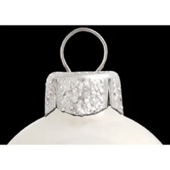 8ct Shiny White Glass Ball Christmas Ornaments 3.25" (80mm) -Optimal Christmas Shop dwhi 28554 03 91963.1667684618