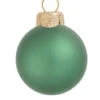 6ct Soft Green Matte Glass Christmas Ball Ornaments 4" (100mm)