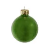 12ct Green Pearl Christmas Glass Ball Ornaments 2.75" (70mm)