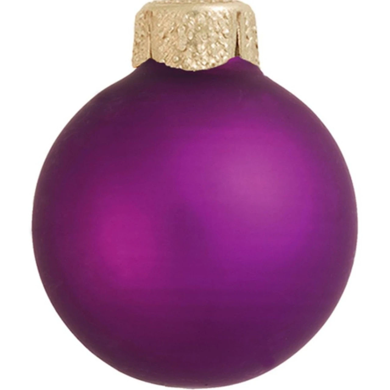 28ct Soft Purple Matte Glass Christmas Ball Ornaments 2" (50mm) 4 28ct Soft Purple Matte Glass Christmas Ball Ornaments 2" (50mm) - Image 2