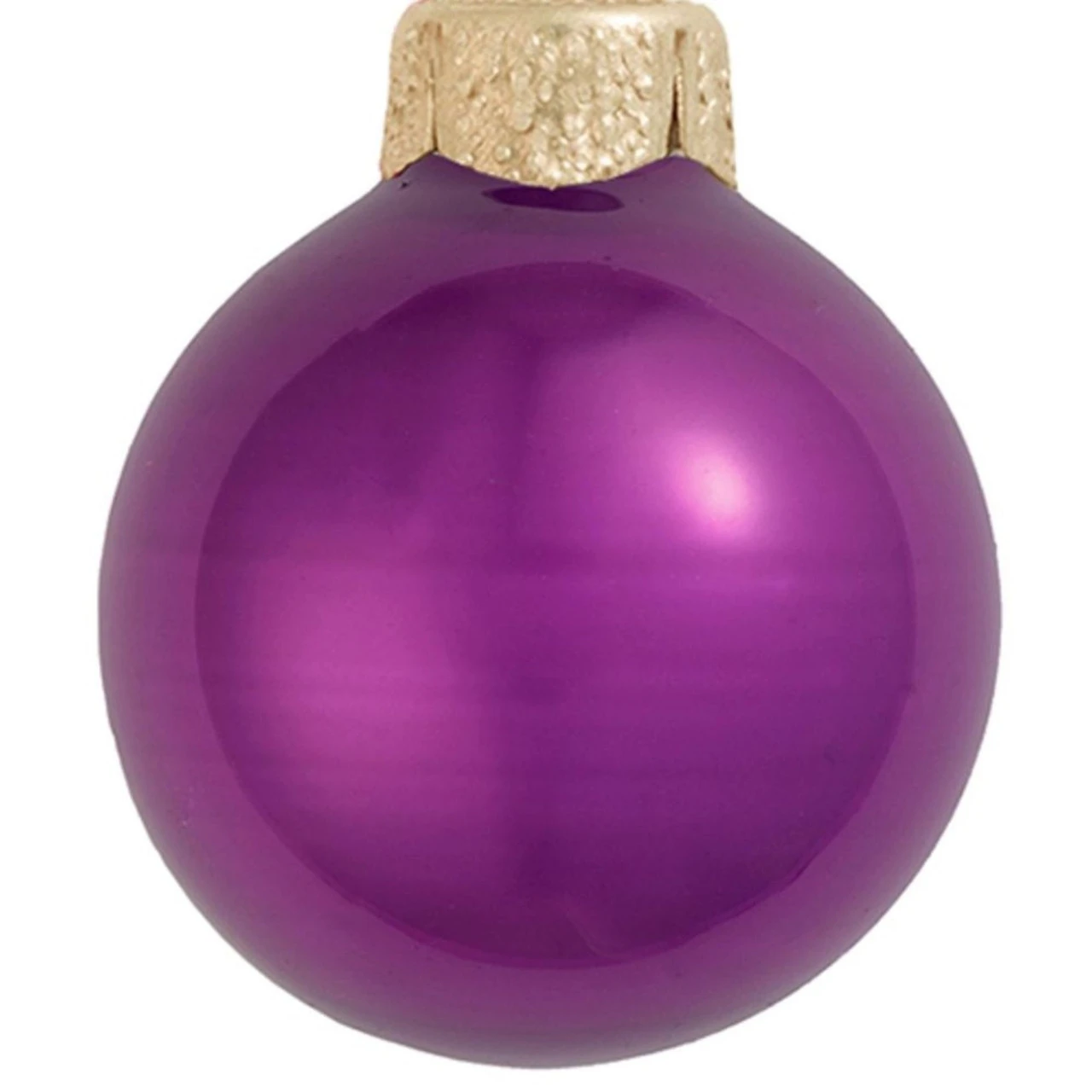 40ct Pearl Soft Plum Purple Glass Ball Christmas Ornaments 1.5" (40mm) 4 40ct Pearl Soft Plum Purple Glass Ball Christmas Ornaments 1.5" (40mm) - Image 2