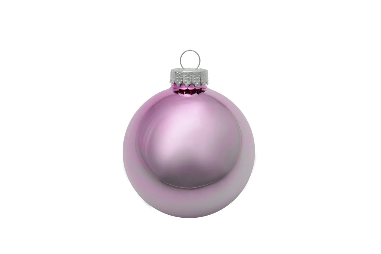 12ct Baby Pink Shiny Finish Christmas Ball Ornaments 2.75" (70mm) 3 12ct Baby Pink Shiny Finish Christmas Ball Ornaments 2.75" (70mm)