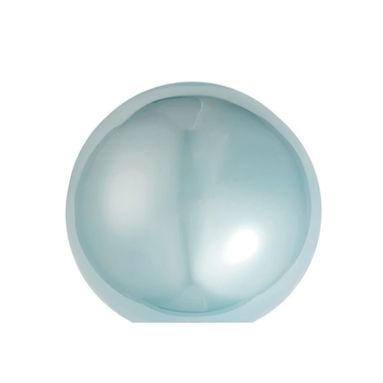 8ct Sky Blue And Gold Shiny Pearl Glass Christmas Ball Ornaments 3.25" (80mm) 4 8ct Sky Blue And Gold Shiny Pearl Glass Christmas Ball Ornaments 3.25" (80mm) - Image 2