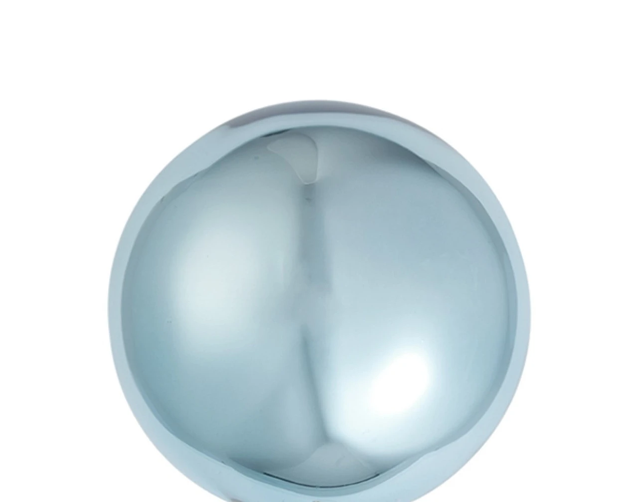 8ct Sky Blue Shiny Glass Christmas Ball Ornaments 3.25" (80mm) 4 8ct Sky Blue Shiny Glass Christmas Ball Ornaments 3.25" (80mm) - Image 2