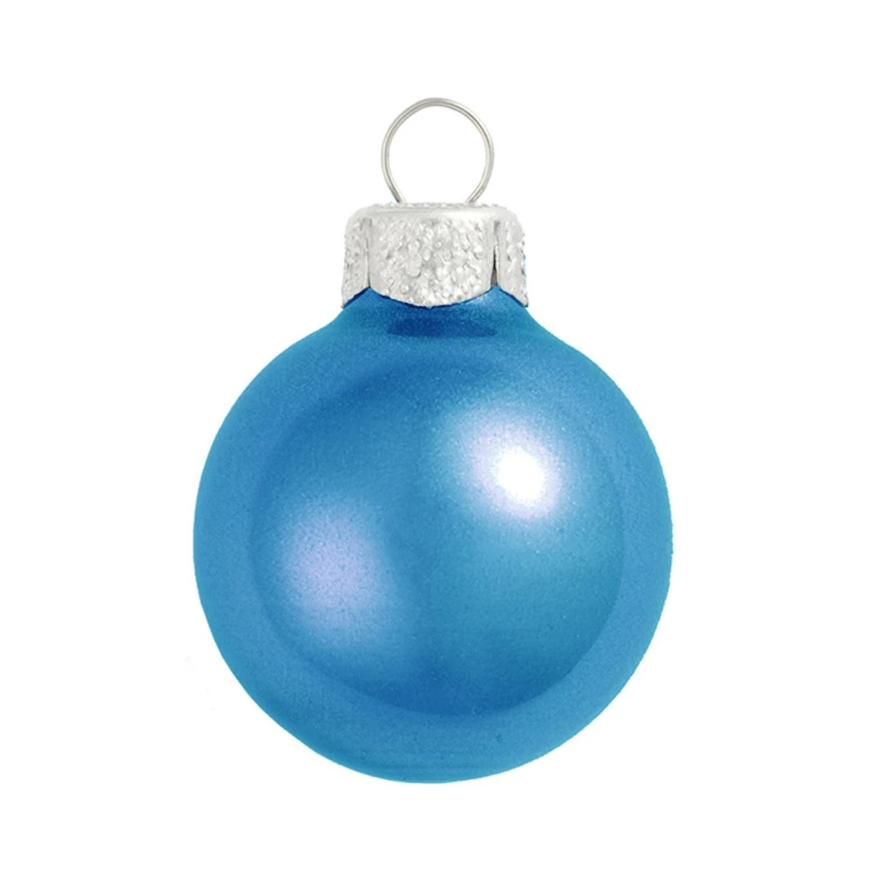 40ct Blue And Silver Pearl Christmas Ball Ornaments 1.25" (30mm) 3 40ct Blue And Silver Pearl Christmas Ball Ornaments 1.25" (30mm)