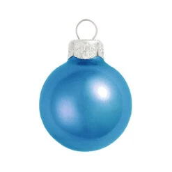 Metallic Cobalt Blue Glass Ball Christmas Ornament 7" (180mm)