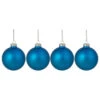 Etheral Blue Glass Christmas Ornament