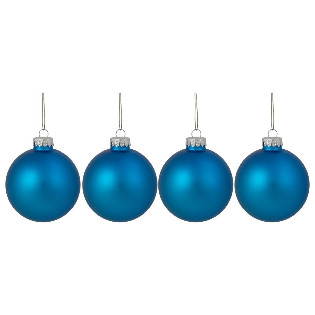 Etheral Blue Glass Christmas Ornament 3 Etheral Blue Glass Christmas Ornament
