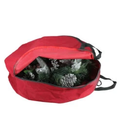 36" Red And Black Zip Up Christmas Wreath Storage Bag -Optimal Christmas Shop dyno 11536 206 3 30966.1667536191