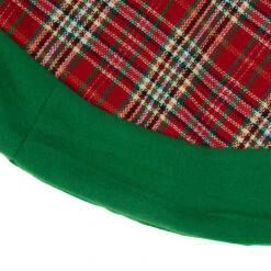 24" Green And Red Tartan Christmas Tree Skirt -Optimal Christmas Shop dyno 2243647 2 1 01368.1667570097