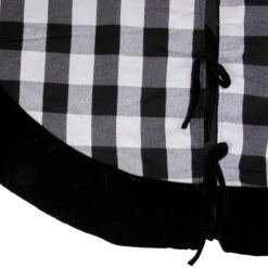 48" Black And White Plaid Round Christmas Tree Skirt -Optimal Christmas Shop dyno 2487133 1 63150.1667536102