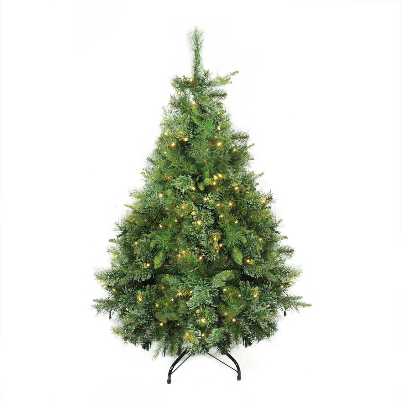 4.5' Pre-Lit Full Ashcroft Cashmere Pine Artificial Christmas Tree, Warm Clear LED Lights 3 4.5' Pre-Lit Full Ashcroft Cashmere Pine Artificial Christmas Tree, Warm Clear LED Lights