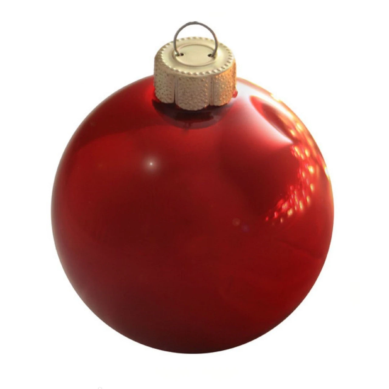 6ct Pearl Red Xmas Glass Ball Christmas Ornaments 4" (100mm) 3 6ct Pearl Red Xmas Glass Ball Christmas Ornaments 4" (100mm)