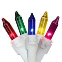 300ct Multi Color Heavy Duty Christmas Icicle Lights - 20 Ft White Wire