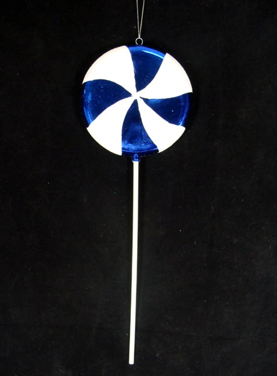 40" Blueberry Swirl Lollipop Christmas Ornament 3 40" Blueberry Swirl Lollipop Christmas Ornament