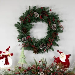 Mixed Eden Pine Artificial Christmas Wreath, 30-Inch, Unlit -Optimal Christmas Shop fcqnbevbmhmpakvivjg1mt6vtqovbhxf 05053.1667520681