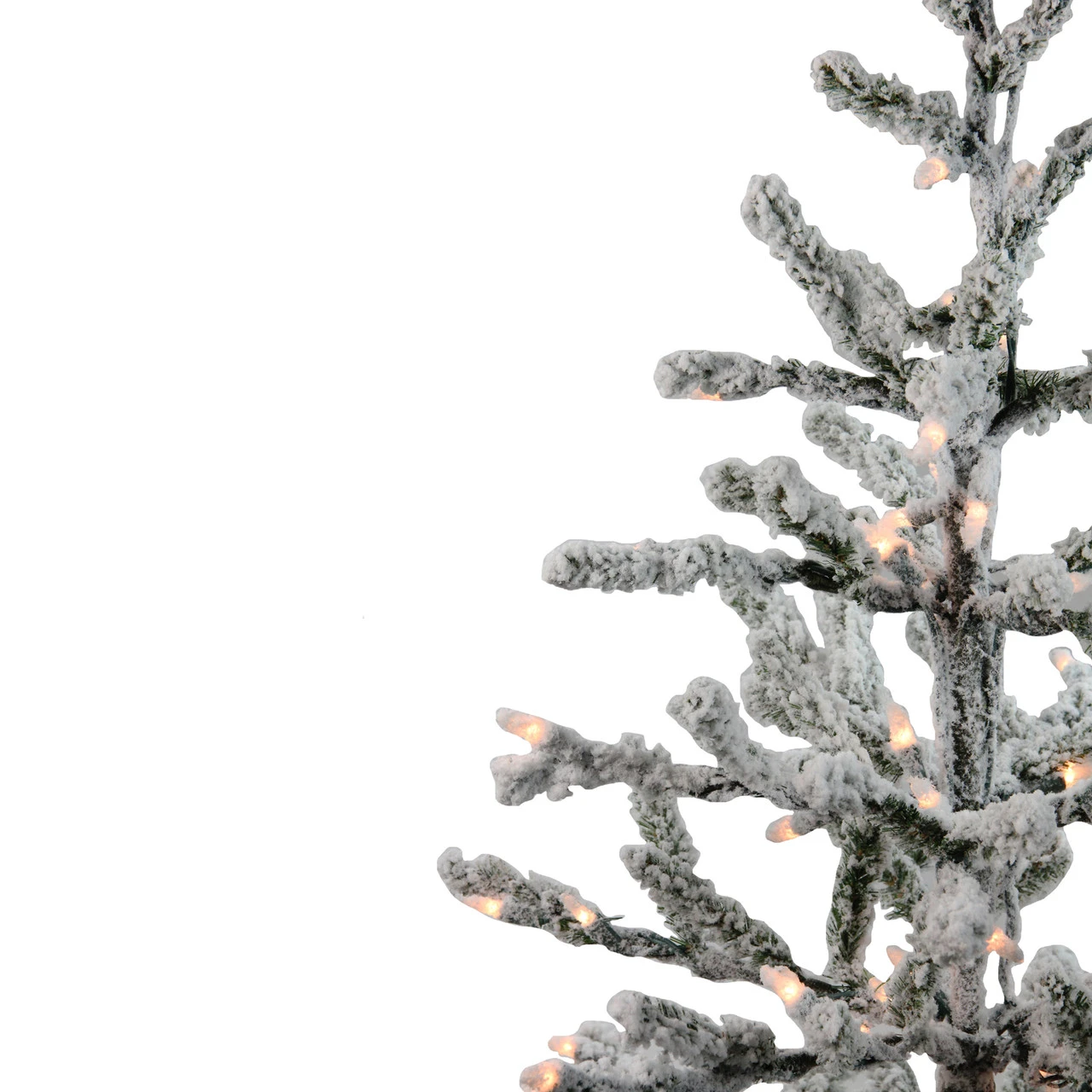3' Pre-Lit Flocked Alpine Twig Artificial Christmas Tree - Warm White Lights 5 3' Pre-Lit Flocked Alpine Twig Artificial Christmas Tree - Warm White Lights - Image 3