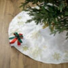 48" White With Gold Embroidered Snowflakes Christmas Tree Skirt -Optimal Christmas Shop gch1eg7lhzij7yncegooy1icuw8rn4di 94750.1667490813