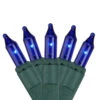 100-Count Blue Mini ConstantON Christmas Light Set, 41.2 Ft Green Wire -Optimal Christmas Shop ge 704274 1 34417.1667663062