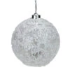 4ct Battery Operated Pre-Lit Silver Glitter Snowflake Christmas Ball Ornaments 6" (150mm) 2 4ct Battery Operated Pre-Lit Silver Glitter Snowflake Christmas Ball Ornaments 6" (150mm) -Optimal Christmas Shop gerson 2428250 15874.1667573404