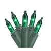 100-Count Green Commercial Grade Mini Christmas Lights - 45.5 Ft Green Wire -Optimal Christmas Shop gki20100039021 80988.1667655011