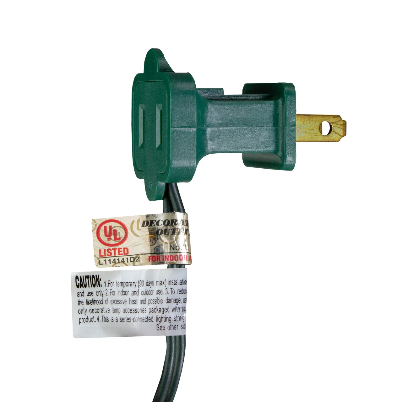 100-Count Clear Perm-O-Snap Mini Christmas Light Set, 49.3ft Green Wire 4 100-Count Clear Perm-O-Snap Mini Christmas Light Set, 49.3ft Green Wire - Image 2