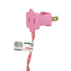 100ct Pink Mini Christmas Light Set, 20ft Pink Wire 5 100ct Pink Mini Christmas Light Set, 20ft Pink Wire -Optimal Christmas Shop ha pink20plug 1 75230.1683556587