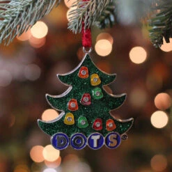 3" Silver Plated DOTS Candy Logo Christmas Tree Ornament With European Crystals -Optimal Christmas Shop hmrntqersgvng0ppdknnwghyvcf8kizn 15591.1667491183