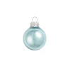40ct Blue Shiny Finish Glass Christmas Ball Ornaments 1.25" (30mm)