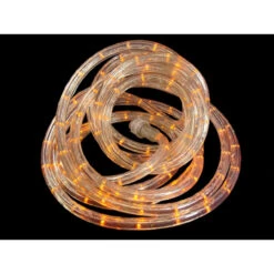 18' Orange Sunrise LED Christmas Rope Lights - Warm Clear Lights