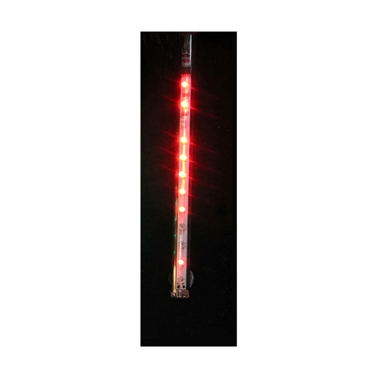 Clear LED Lighted Dripping Icicle Tube Christmas Decoration - 2ft Red Light 3 Clear LED Lighted Dripping Icicle Tube Christmas Decoration - 2ft Red Light